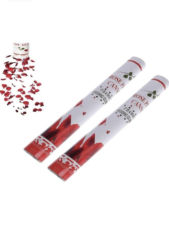 DBRANDY Rose Party Popper Confetti for Celebrations, Birthdays, Weddings, Anniversaries & Christmas (Pack of 2, 30 cm) - Image 1